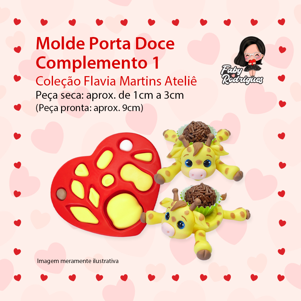 Molde de silicone Porta Doce Complemento 1 - Flavia Martins