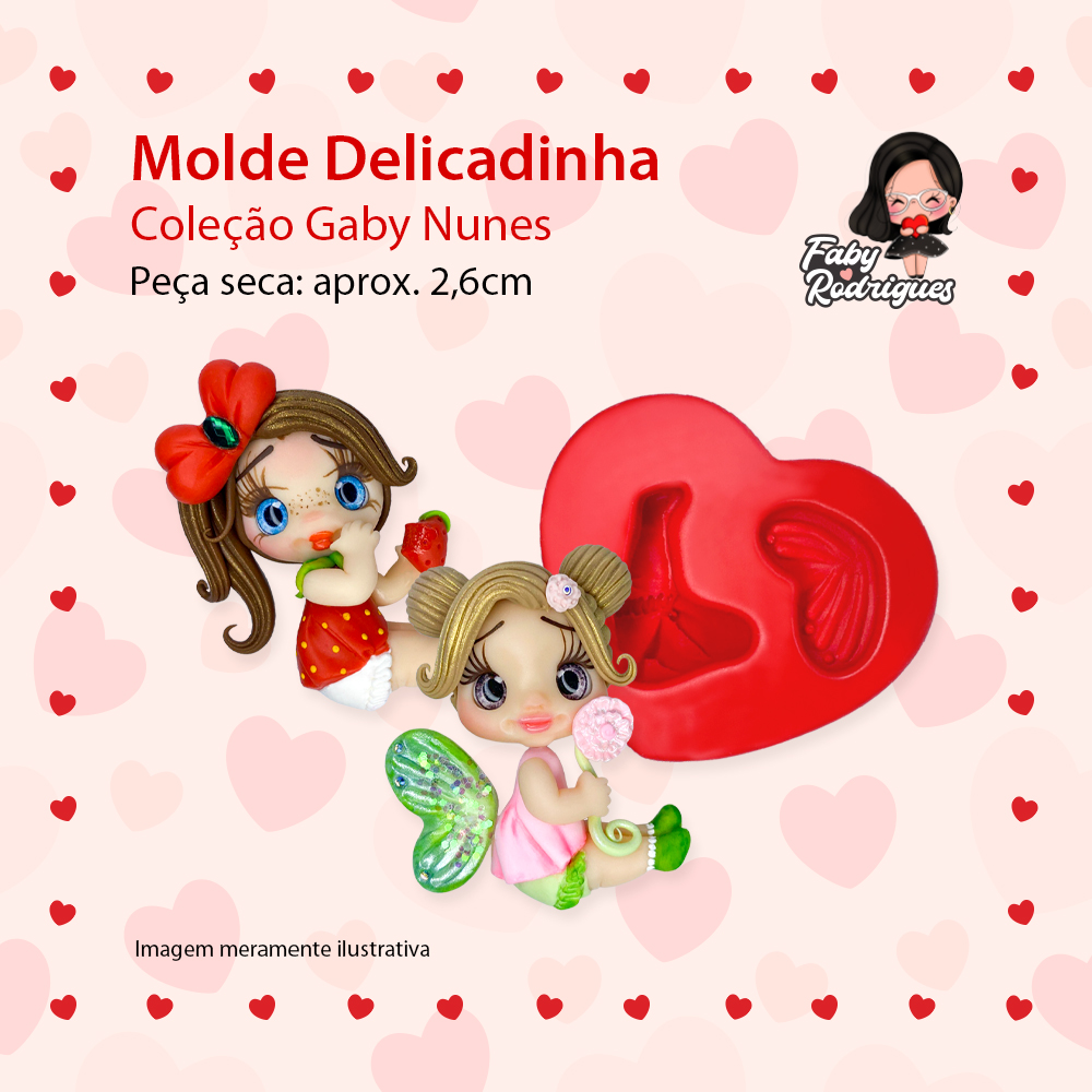 Molde de silicone Delicadinha - Gaby Nunes