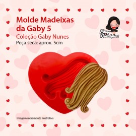 Molde de silicone Madeixas da Gaby 5 - Gaby Nunes