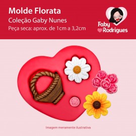 Molde de silicone Florata - Gaby Nunes