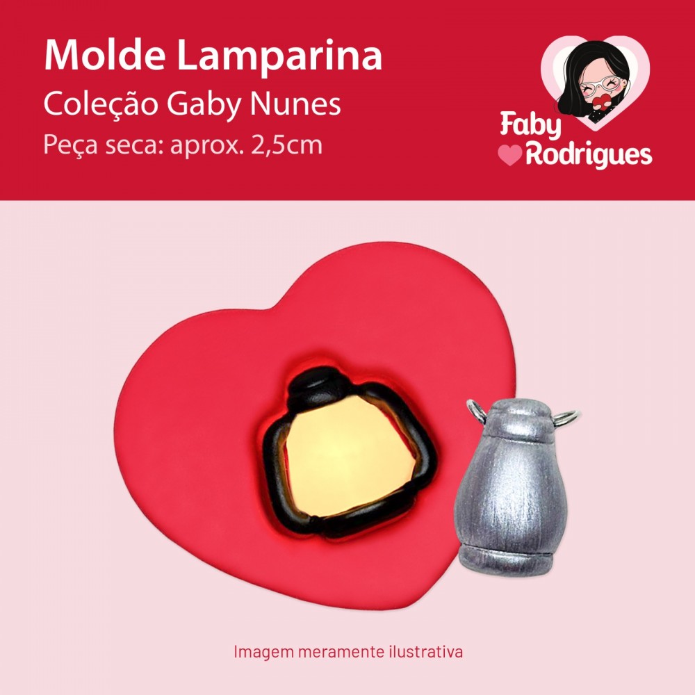 Molde de silicone Lamparina - Gaby Nunes