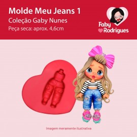 Molde de silicone Meu Jeans 1 - Gaby Nunes