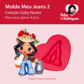 Molde de silicone Meu Jeans 2 - Gaby Nunes