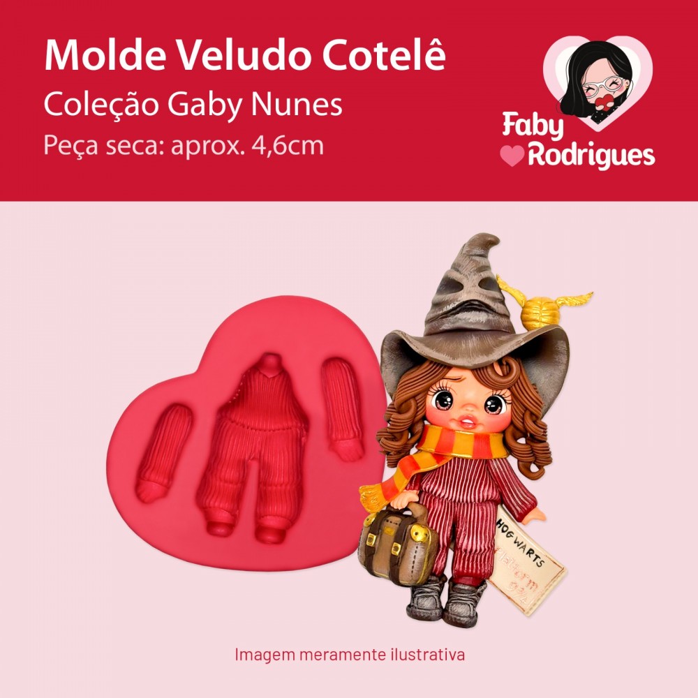 Molde de silicone Veludo Cotelê - Gaby Nunes