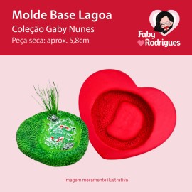 Molde de silicone Base Lagoa - Gaby Nunes Molde de silicone Base Lagoa - Gaby Nunes