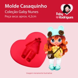 Molde de silicone Casaquinho - Gaby Nunes Molde de silicone Casaquinho - Gaby Nunes