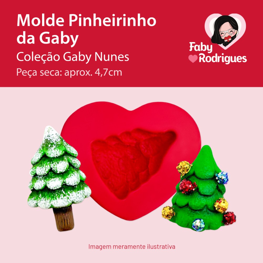 Molde de silicone Pinheirinho da Gaby - Gaby Nunes