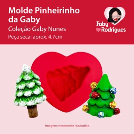 Molde de silicone Pinheirinho da Gaby - Gaby Nunes