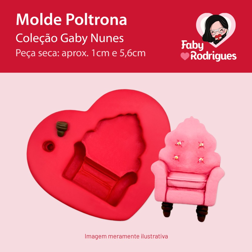 Molde de silicone Poltrona - Gaby Nunes