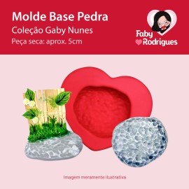 Molde de silicone Base Pedra - Gaby Nunes