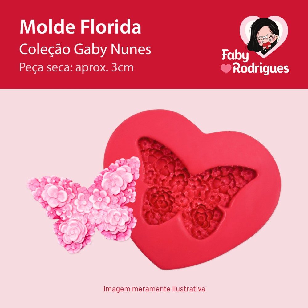 Molde de silicone Florida - Gaby Nunes