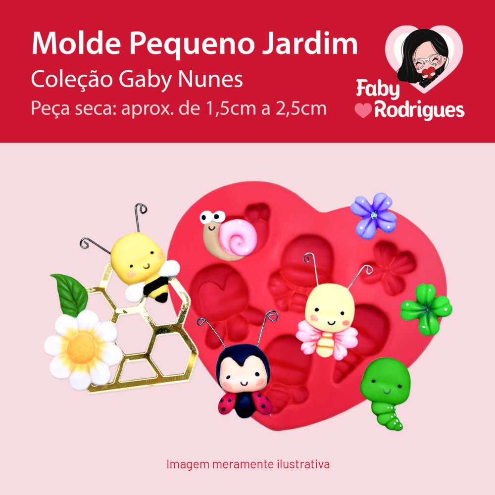 Molde de silicone Pequeno Jardim - Gaby Nunes
