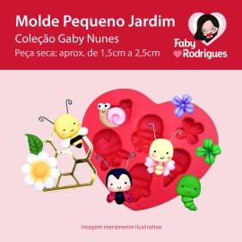Molde de silicone Pequeno Jardim - Gaby Nunes