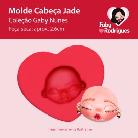 Molde de silicone Cabeça Jade - Gaby Nunes