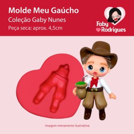 Molde de silicone Meu Gaucho - Gaby Nunes