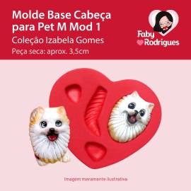 Molde de Silicone Base Cabeça para Pet M 1 - Izabela Gomes
