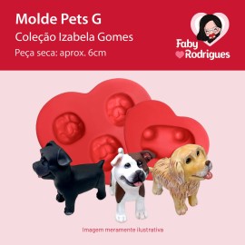 Molde de Silicone Pets G - Izabela Gomes