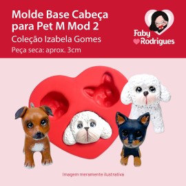 Molde de Silicone Base Cabeça para Pet M 2 - Izabela Gomes