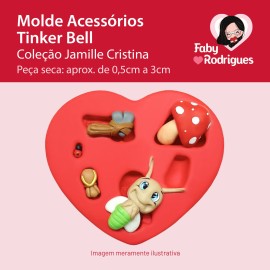 Molde de Silicone Acessórios Tinker Bell - Jamille Cristina