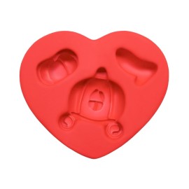 Molde de Silicone Acessórios Cinderela - Jamille Cristina