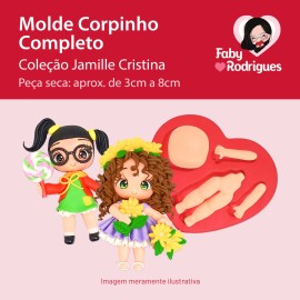 Molde de Silicone Corpinho Completa - Jamille Cristina