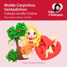 Molde de Silicone Corpinhos Sentadinhos - Jamille Cristina