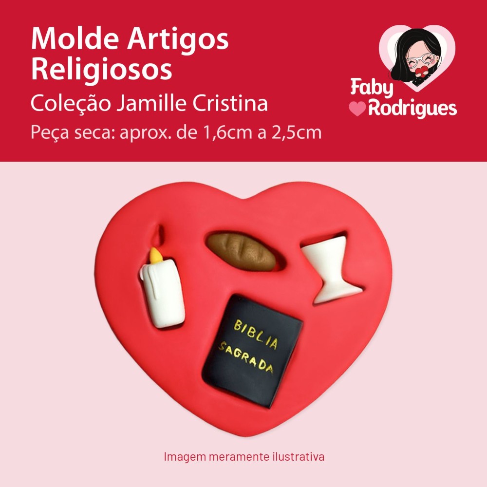 Molde de Silicone Artigos Religiosos - Jamille Cristina