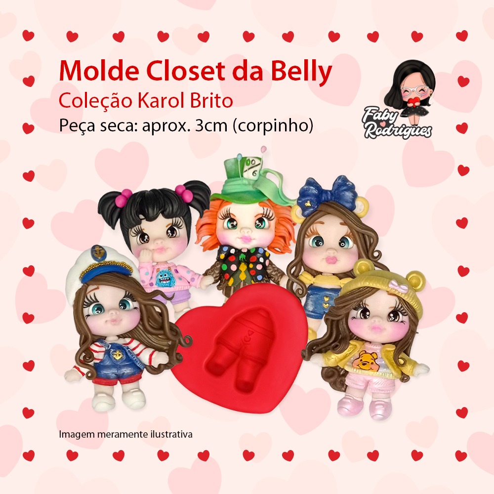 Molde De Silicone Closet da Belly - Karol Brito