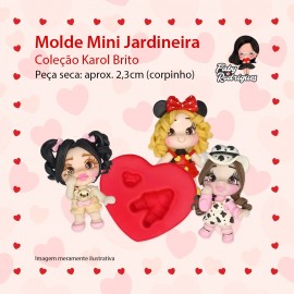 Molde De Silicone Mini Jardineira - Karol Brito