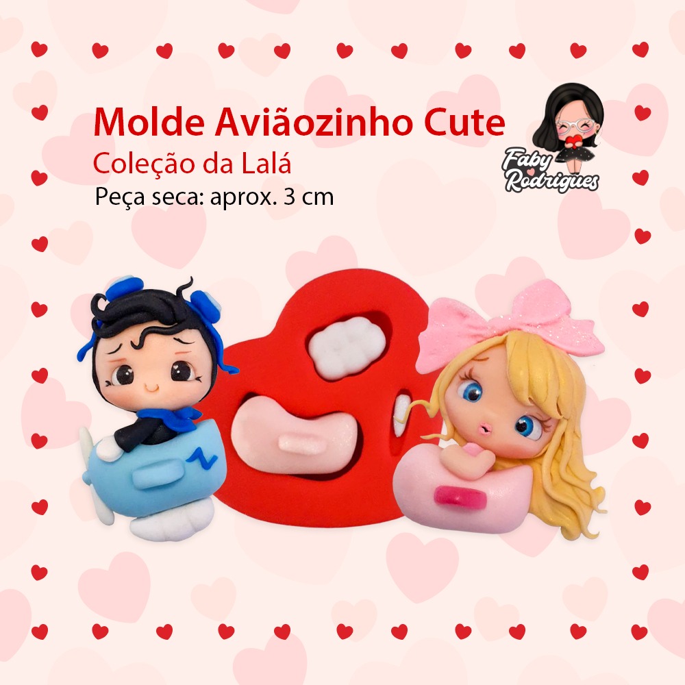 Molde de Silicone Aviãozinho Cute - Lalá