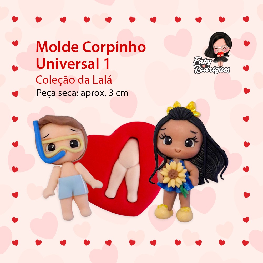 Molde de Silicone Corpinho Universal 1 - Lalá