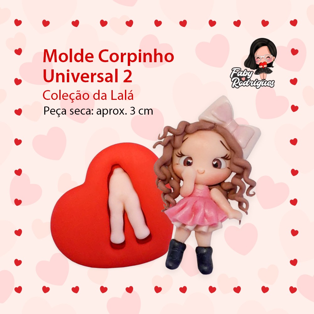 Molde de Silicone Corpinho Universal 2 - Lalá