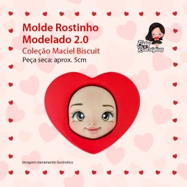 Molde De Silicone Rostinho Modelado 2.0 - Maciel