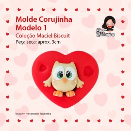 Molde De Silicone Corujinha Modelo 1 - Maciel