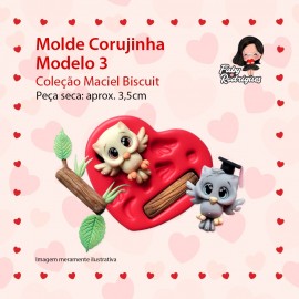 Molde De Silicone Corujinha Modelo 3 - Maciel