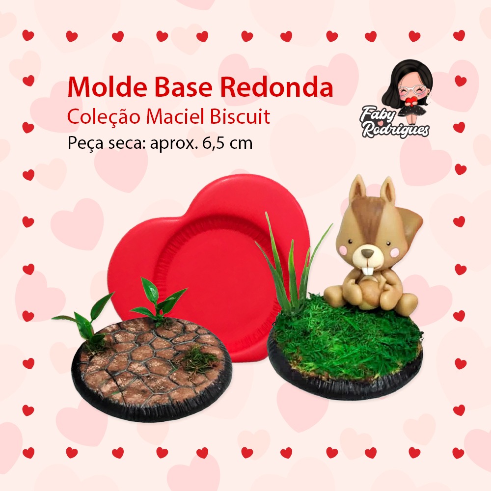 Molde de Silicone Base Redonda - Maciel