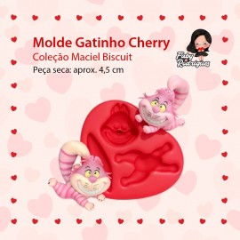 Molde de Silicone Gatinho Cherry - Maciel