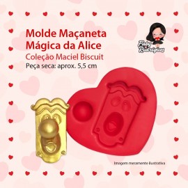 Molde De Silicone Maçaneta Mágica da Alice - Maciel