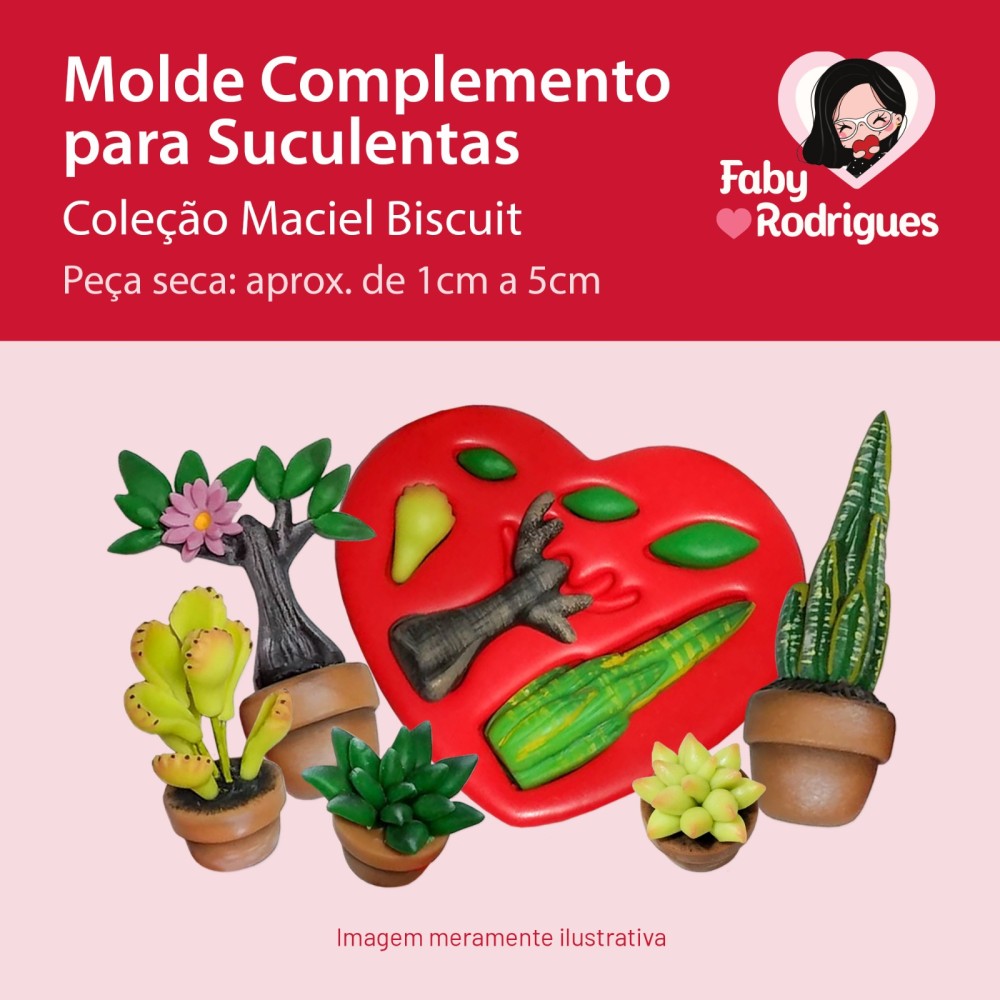 Molde De Silicone Complemento Para Suculentas - Maciel