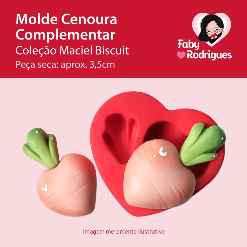 Molde De Silicone Cenoura Complementar - Maciel