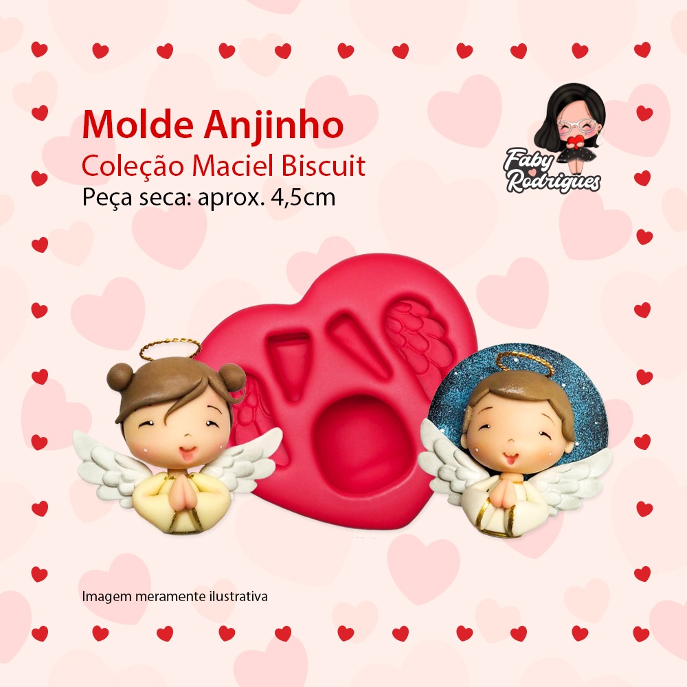 Molde De Silicone Anjinho - Maciel