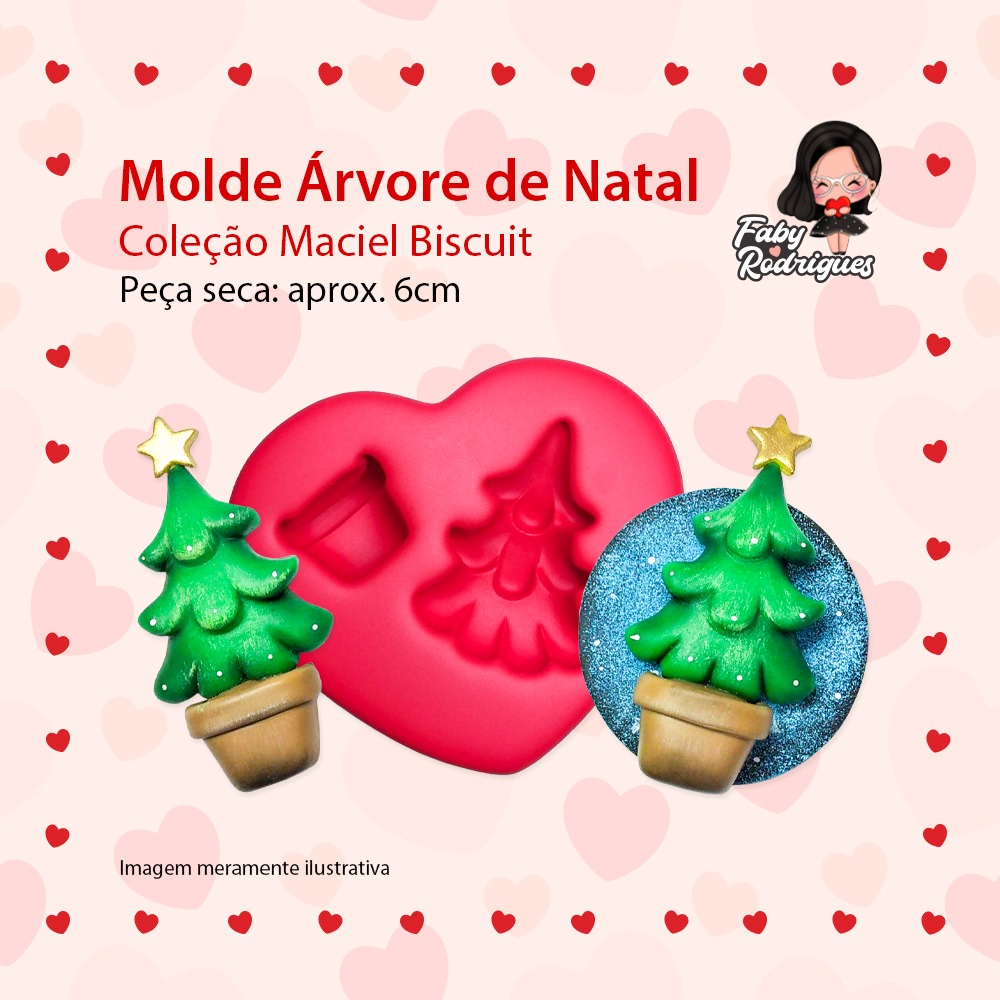 Molde De Silicone Árvore de Natal - Maciel