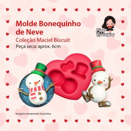 Molde De Silicone Bonequinho de Neve - Maciel