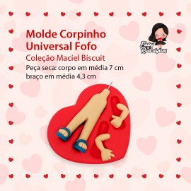 Molde de Silicone Corpinho Universal Fofo - Maciel