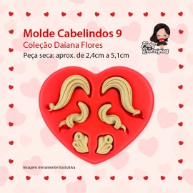 Molde De Silicone Cabelindos 9 - DAIANA FLORES