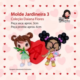 Molde De Silicone Jardineira 3 - Daiana flores