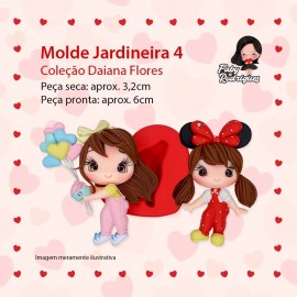 Molde De Silicone Jardineira 4 - Daiana flores