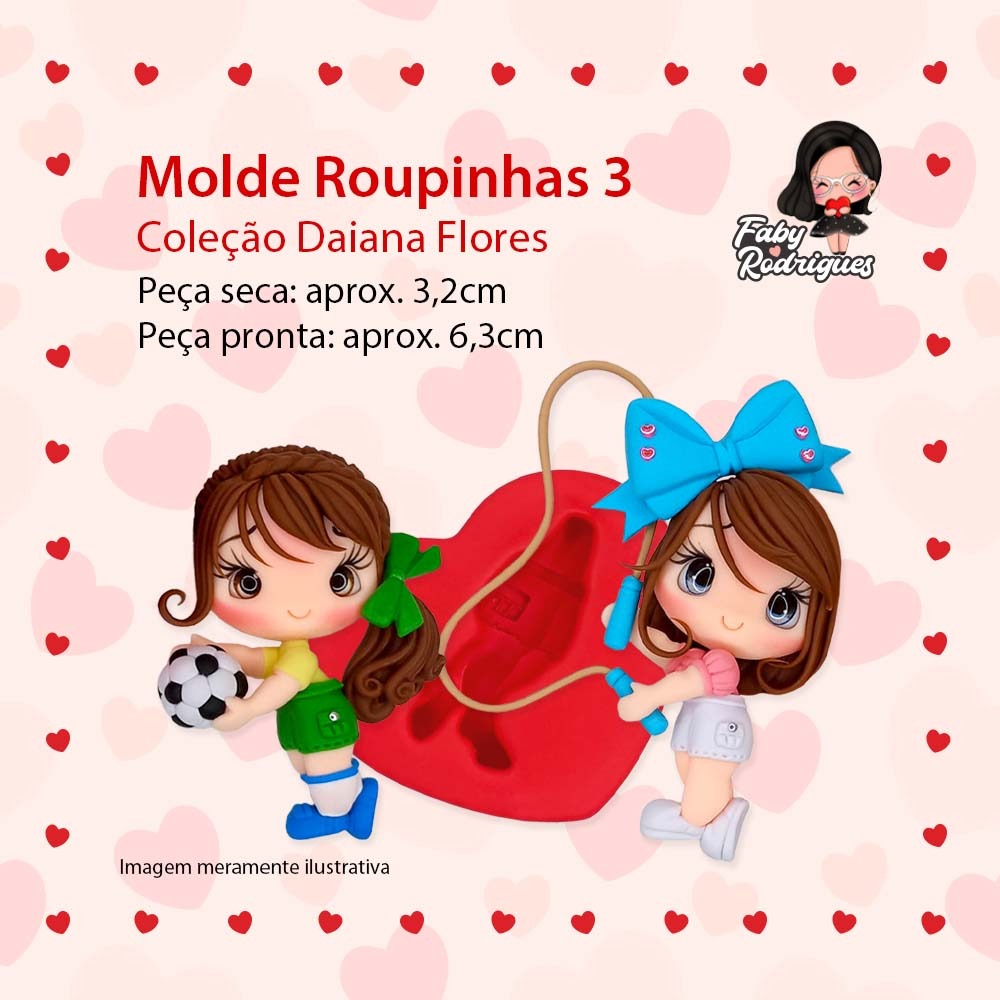 Molde De Silicone Roupinhas 3 - Daiana flores