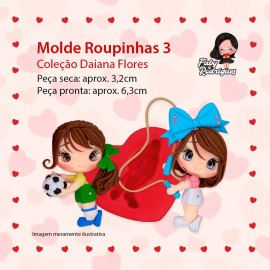 Molde De Silicone Roupinhas 3 - Daiana flores