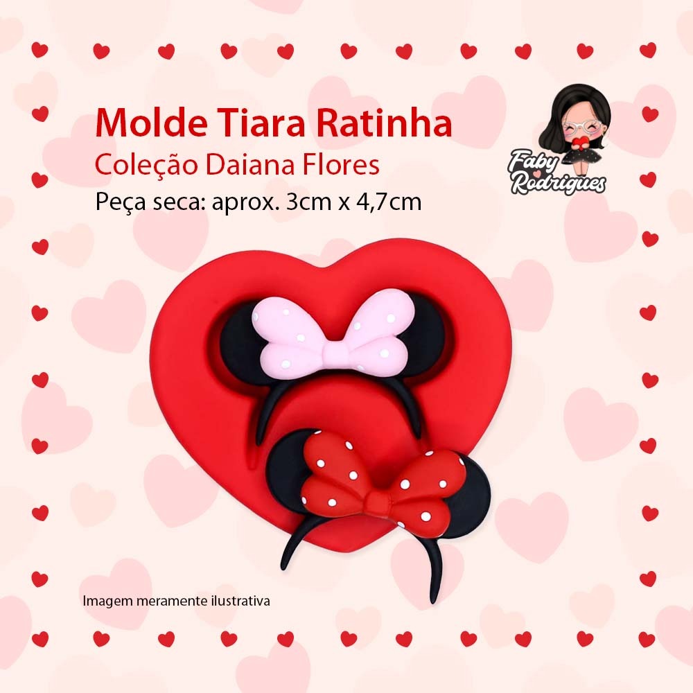 Molde De Silicone Tiara Ratinha - Daiana flores